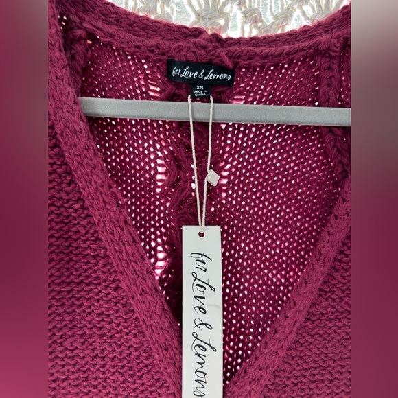 NWT FOR LOVE & LEMONS - KEKE CUT OUT SWEATER DRESS - Picture 3 of 4